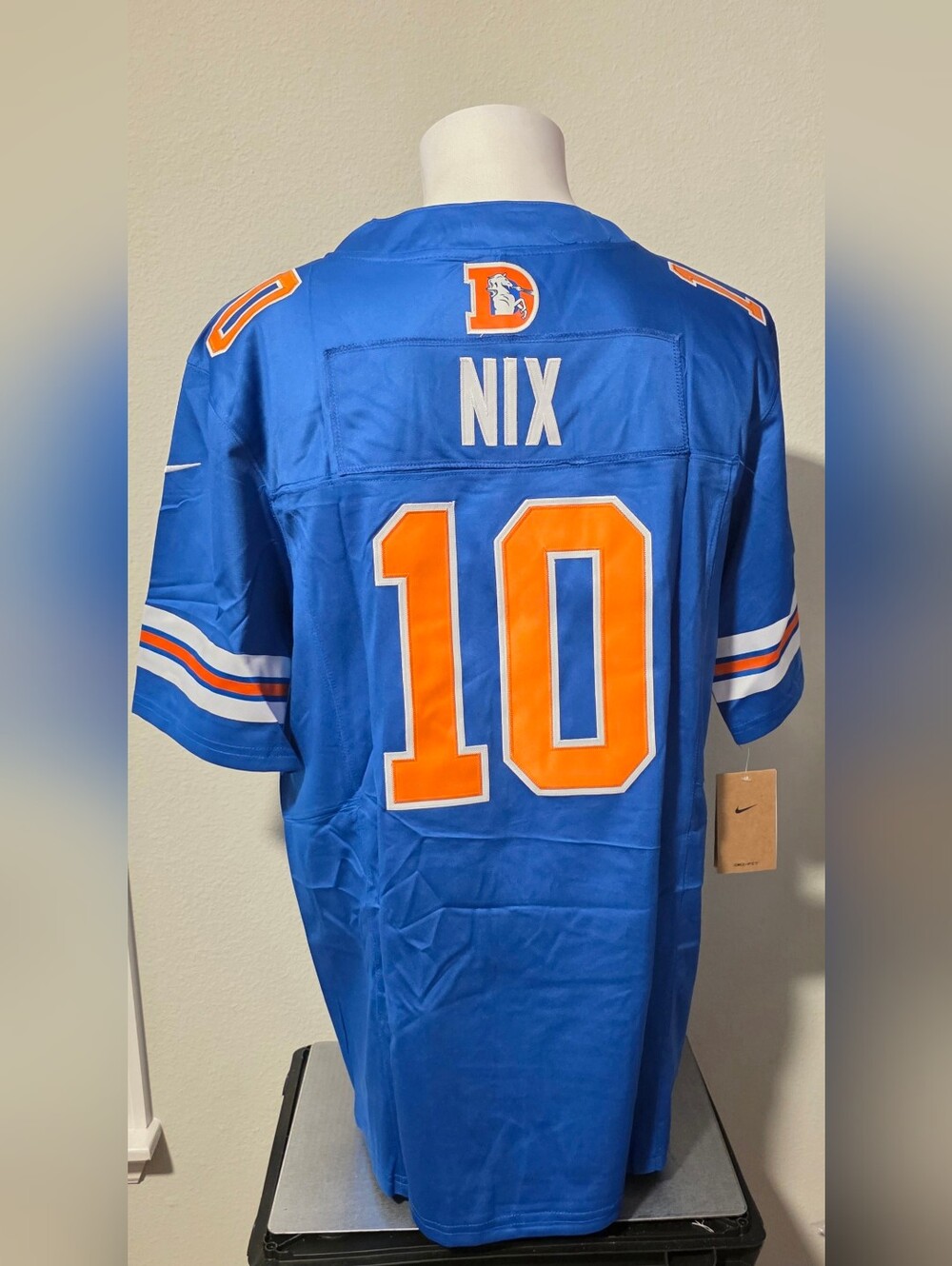 Denver Broncos Bo Nix Custom Throwback Jersey